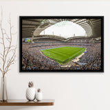 Etihad Wall Art Manchester City Stadium Framed Canvas Prints Premier League,Sport Stadium Art Prints, Fan Gift