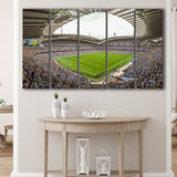 Etihad Wall Art Manchester City Stadium Canvas Prints Premier League,Multi Panels B,Sport Stadium Art Prints, Fan Gift