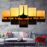 Eurofighter Typhoon Airbus A400M 5 Piece Canvas Prints Wall Art Decor - Painting Canvas, Multi Panels