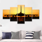 Eurofighter Typhoon Airbus A400M 5 Piece Canvas Prints Wall Art Decor - Painting Canvas, Multi Panels