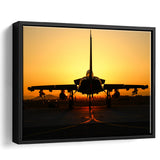 Eurofighter Typhoon Airbus A400M Framed Canvas Prints Wall Art Decor - Painting Canvas, Black Framed Picture