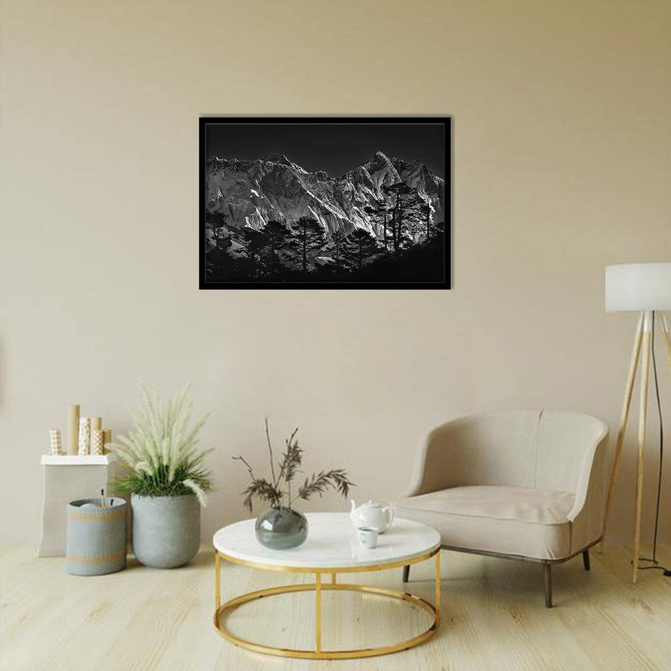 Everest View - Mountain Art, Print Art, Frame Art