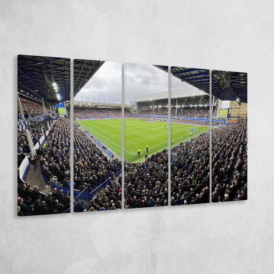 Everton Wall Art Goodison Park Stadium Canvas Prints Football Stadium,Multi Panels B,Sport Stadium Art Prints, Fan Gift