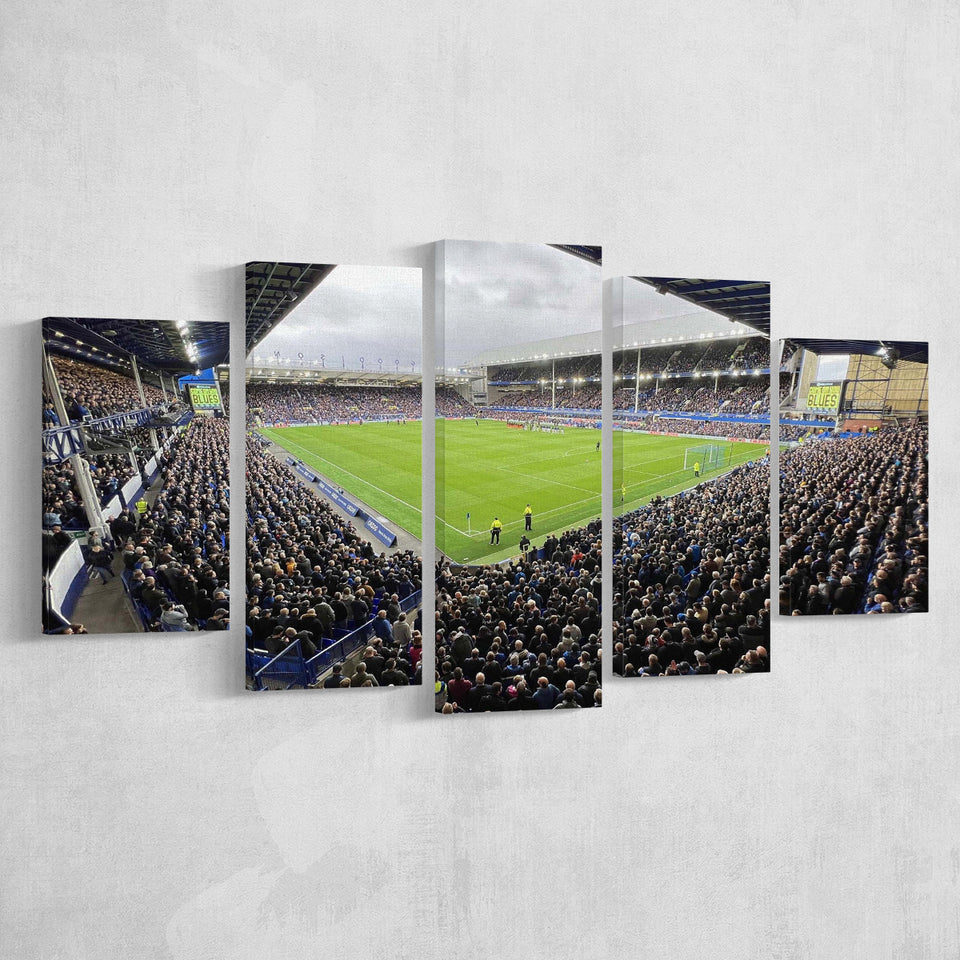 Everton Wall Art Goodison Park Stadium Canvas Prints Football Stadium,Multi Panels,Sport Stadium Art Prints, Fan Gift