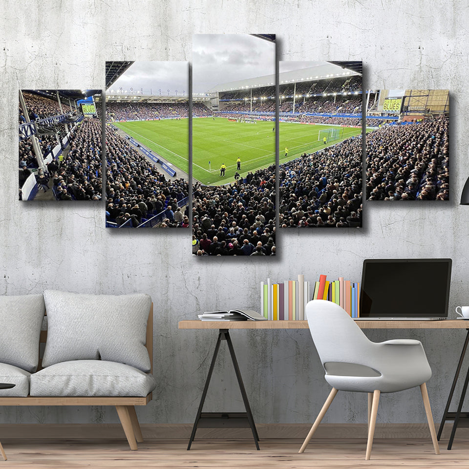 Everton Wall Art Goodison Park Stadium Canvas Prints Football Stadium,Multi Panels,Sport Stadium Art Prints, Fan Gift