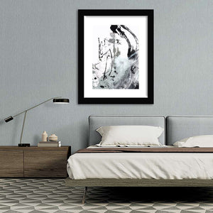 Evoke-Black and white Art, Art Print, Plexiglass Cover