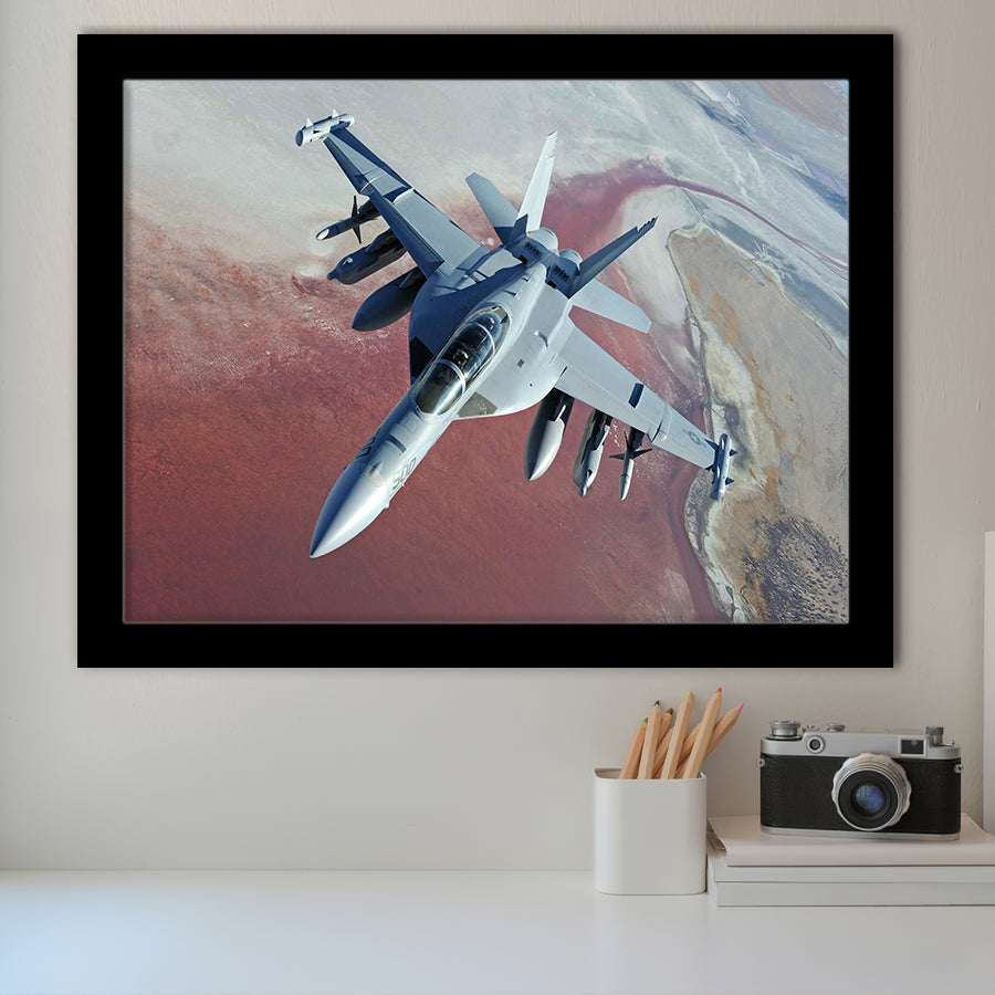 Expensive Military Plane Framed Art Prints Wall Decor - Painting Art, Framed Picture, Ready to Hang