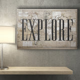 Explore Canvas Prints Wall Art - Painting Canvas,Office Business Motivation Art, Wall Decor