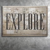 Explore Canvas Prints Wall Art - Painting Canvas,Office Business Motivation Art, Wall Decor