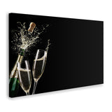 Explosive Champagne Wine Glasses Canvas Wall Art - Canvas Prints, Prints for Sale, Canvas Painting, Canvas On Sale