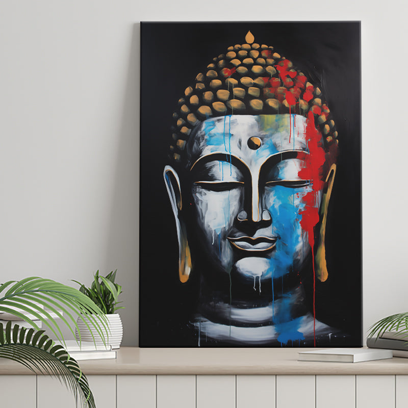 Expressionist Buddha Emotion Dynamic Luxury Art, Painting Art, Canvas Prints Wall Art Home Decor