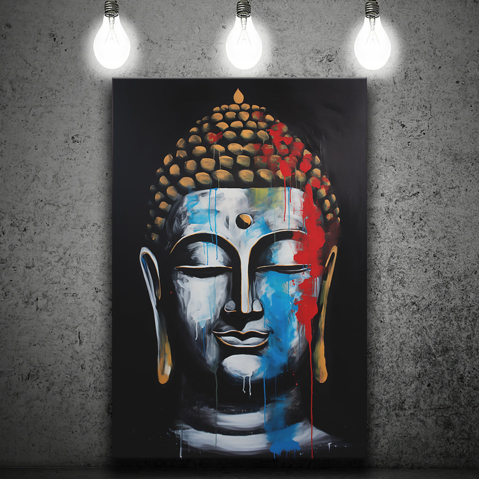 Expressionist Buddha Emotion Dynamic Luxury Art, Painting Art, Canvas Prints Wall Art Home Decor