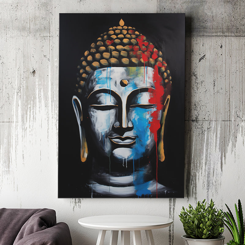 Expressionist Buddha Emotion Dynamic Luxury Art, Painting Art, Canvas Prints Wall Art Home Decor