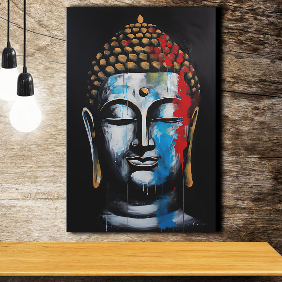 Expressionist Buddha Emotion Dynamic Luxury Art, Painting Art, Canvas Prints Wall Art Home Decor