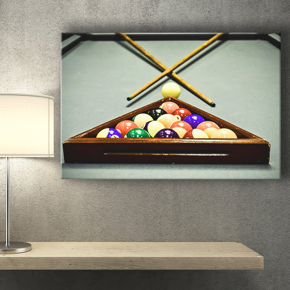 Extra Large Billiards, Billiards Canvas Prints Wall Art Home Decor - Painting Canvas, Ready to hang