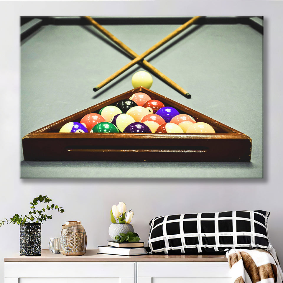 Extra Large Billiards, Billiards Canvas Prints Wall Art Home Decor - Painting Canvas, Ready to hang