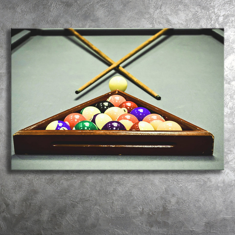 Extra Large Billiards, Billiards Canvas Prints Wall Art Home Decor - Painting Canvas, Ready to hang
