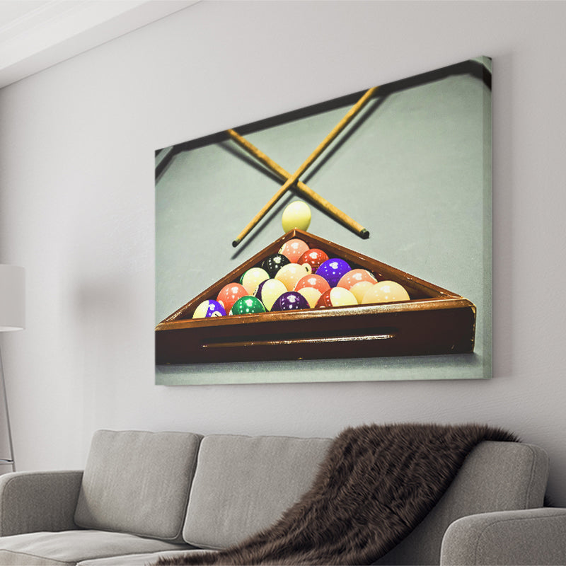 Extra Large Billiards, Billiards Canvas Prints Wall Art Home Decor - Painting Canvas, Ready to hang