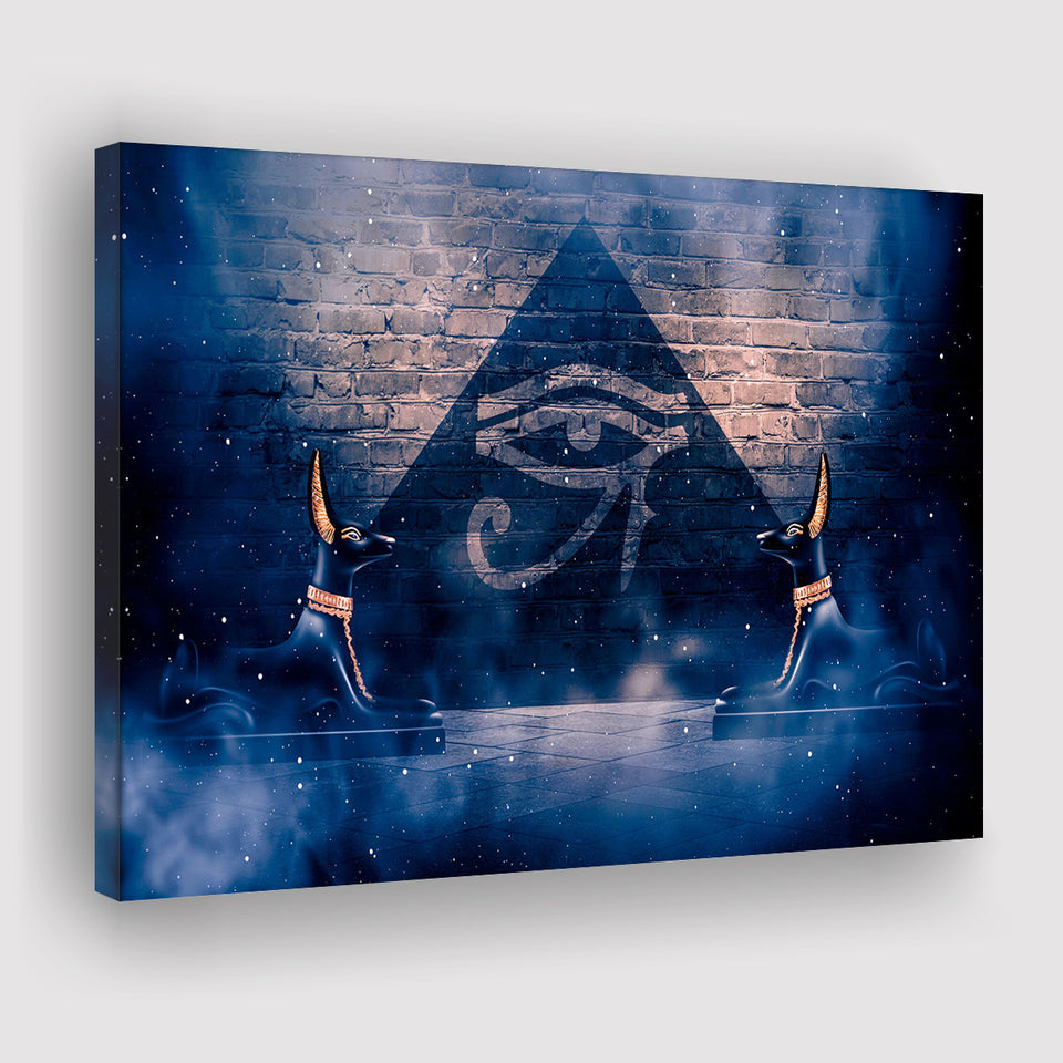 Eye Of Horus, Ancient Egypt Art Canvas Prints Wall Art, Home Living Room Decor, Large Canvas