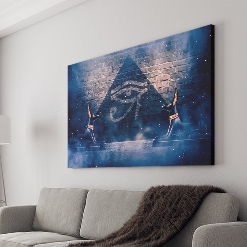 Eye Of Horus, Ancient Egypt Art Canvas Prints Wall Art, Home Living Room Decor, Large Canvas