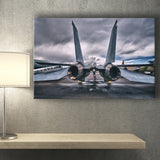 F 14 Tomcat Fighter Jet Wall Print United States Navy Canvas Prints Wall Art Decor - Painting Canvas, Art Prints, Ready to Hang