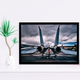 F 14 Tomcat Fighter Jet Wall Print United States Navy Framed Art Prints Wall Decor - Painting Art, Framed Picture, Ready to Hang