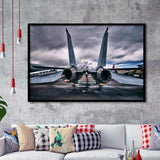 F 14 Tomcat Fighter Jet Wall Print United States Navy Framed Art Prints Wall Decor - Painting Art, Framed Picture, Ready to Hang