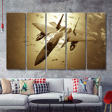 F 15 Eagle Plane Canvas Fighter Squadron Aircraft 5 Piece B Canvas Prints Wall Art Decor - Painting Canvas, Multi Panels