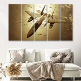 F 15 Eagle Plane Canvas Fighter Squadron Aircraft 5 Piece B Canvas Prints Wall Art Decor - Painting Canvas, Multi Panels