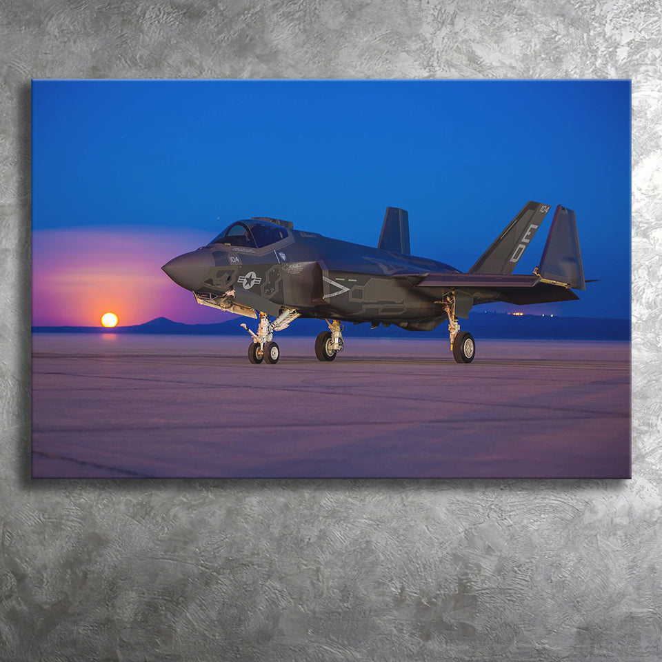 F 35 Id Lightning Military Aircraft Canvas Canvas Prints Wall Art Decor - Painting Canvas, Art Prints, Ready to Hang