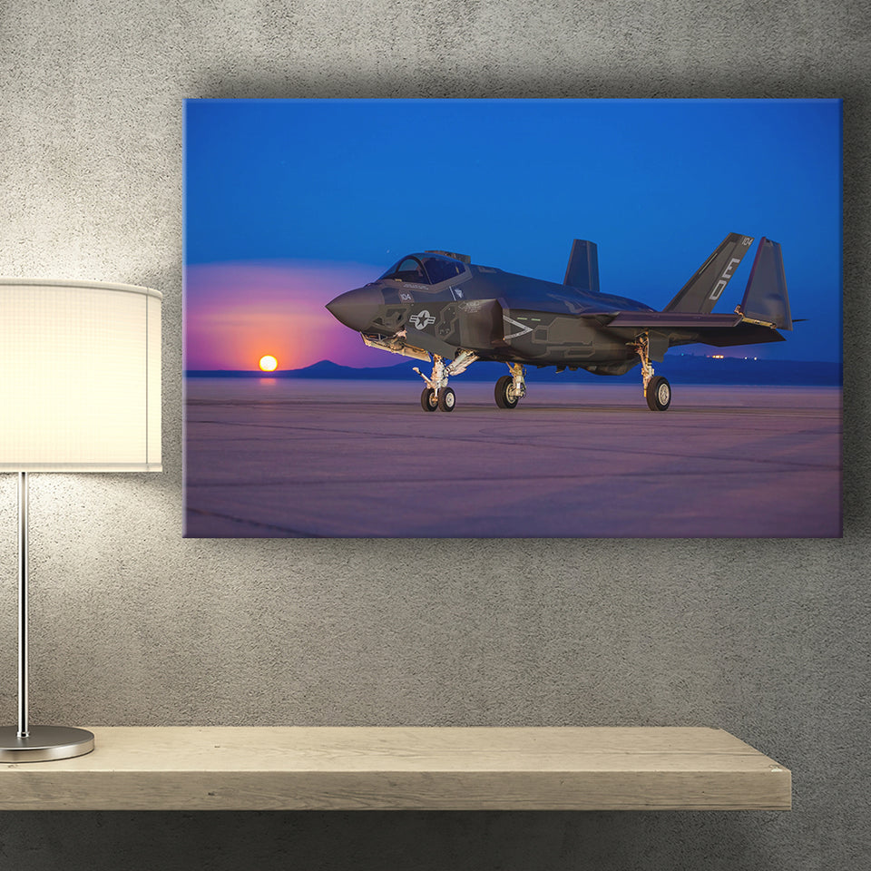 F 35 Id Lightning Military Aircraft Canvas Canvas Prints Wall Art Decor - Painting Canvas, Art Prints, Ready to Hang