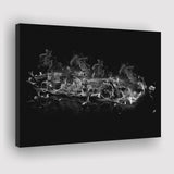 F1 Formula Black And White Abstract Canvas Prints Wall Art - Painting Canvas, Home Wall Decor, For Sale, Painting Prints