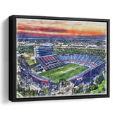 FAU Stadium Florida Atlantic Stadium Watercolor, Sport Art Prints Fan Gift, Framed Canvas Prints Wall Art Decor