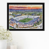 FBC Mortgage Stadium Central Florida Stadium Art Watercolor, Sport Art Prints Fan Gift, Framed Canvas Prints Wall Art Decor