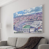 FC Barcelona Camp Nou Watercolor, Sport Art Prints Fan Gift, Canvas Prints Wall Art Decor