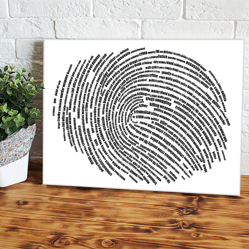 fingerprint word art