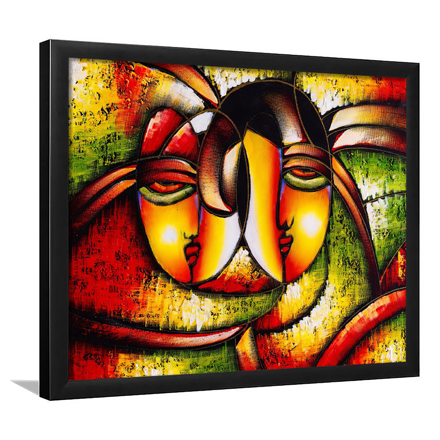 Faces Abstract Painting Framed Wall Art Print - Framed Art, Prints for Sale, Painting Art, Painting Prints