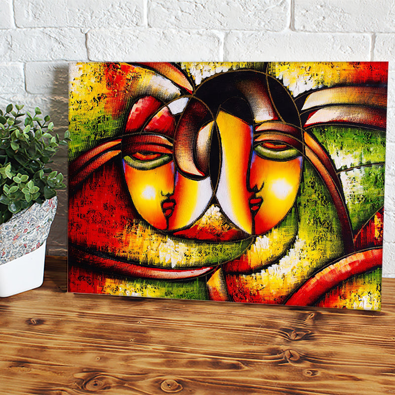 Faces Abstract Painting Canvas Wall Art - Canvas Prints, Prints for Sale, Canvas Painting, Home Decor