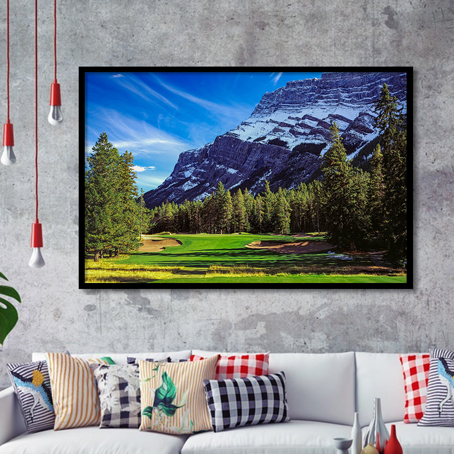 Fairmont Banff Springs Golf Course, Stanley Thompson, Canada, Golf Sport Print, Golf Lover, Framed Art Prints Home Decor