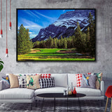 Fairmont Banff Springs Golf Course, Stanley Thompson, Canada, Golf Art Print, Framed Canvas Prints Wall Art Decor, Floating Frame