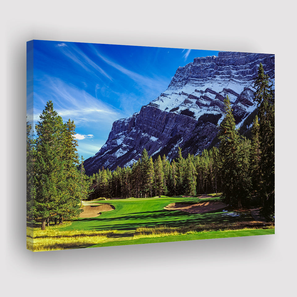 Fairmont Banff Springs Golf Course, Stanley Thompson, Canada, Golf Art Print, Golf Lover, Canvas Prints Wall Art Decor