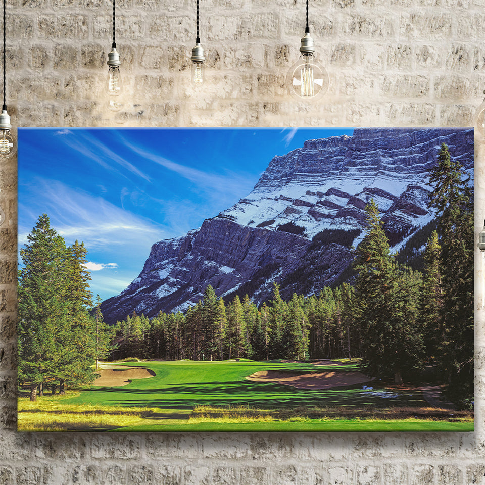 Fairmont Banff Springs Golf Course, Stanley Thompson, Canada, Golf Art Print, Golf Lover, Canvas Prints Wall Art Decor