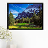 Fairmont Banff Springs Golf Course, Stanley Thompson, Canada, Golf Art Print, Framed Canvas Prints Wall Art Decor, Floating Frame