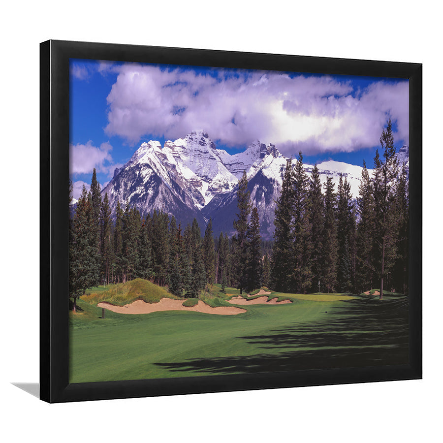 Fairmont Banff Springs Golf Course,Stanley Thompson Course Hole 01, Golf Sport Print, Golf Lover, Framed Art Prints Home Decor