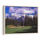 Fairmont Banff Springs Golf Course,Stanley Thompson Course Hole 01, Framed Canvas Prints Wall Art Decor, Floating Frame