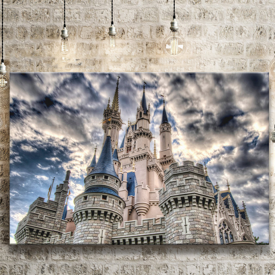 Fairy Castle Canvas Prints Wall Art Decor - Painting Canvas,Home Decor, Ready to Hang