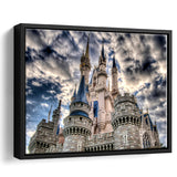 Fairy Castle Framed Canvas Prints Wall Art Decor, Framed Picture, Floating Frame