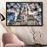 Fairy Castle Framed Canvas Prints Wall Art Decor, Framed Picture, Floating Frame