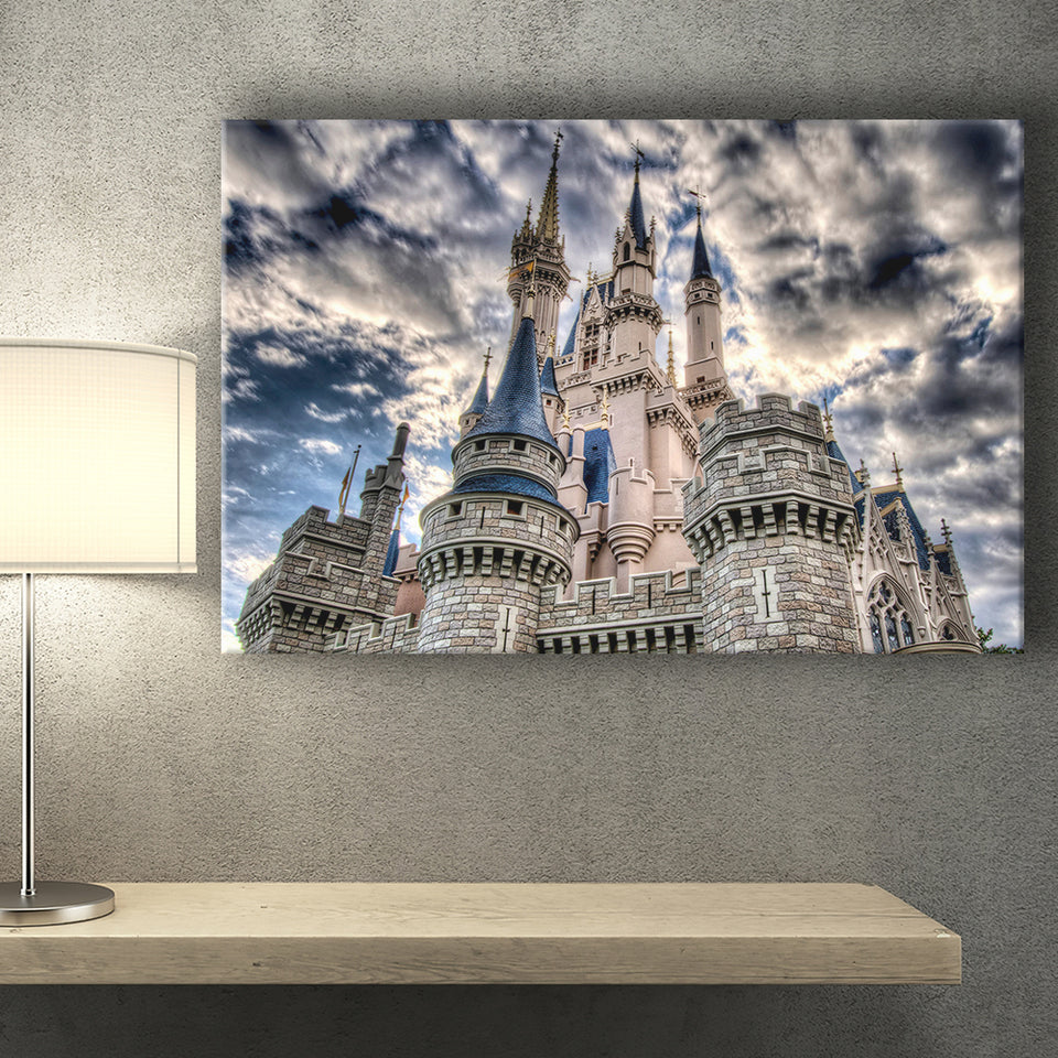 Fairy Castle Canvas Prints Wall Art Decor - Painting Canvas,Home Decor, Ready to Hang