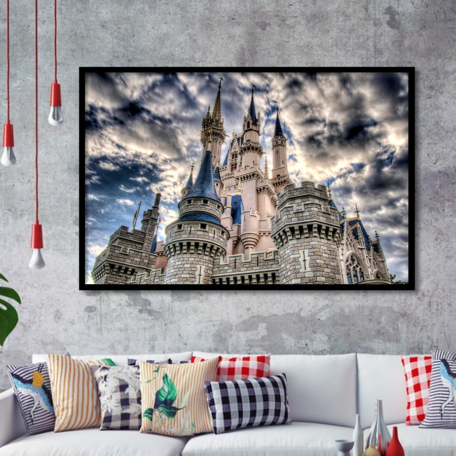 Fairy Castle Framed Art Prints Wall Art Decor, Framed Picture, Home Decor